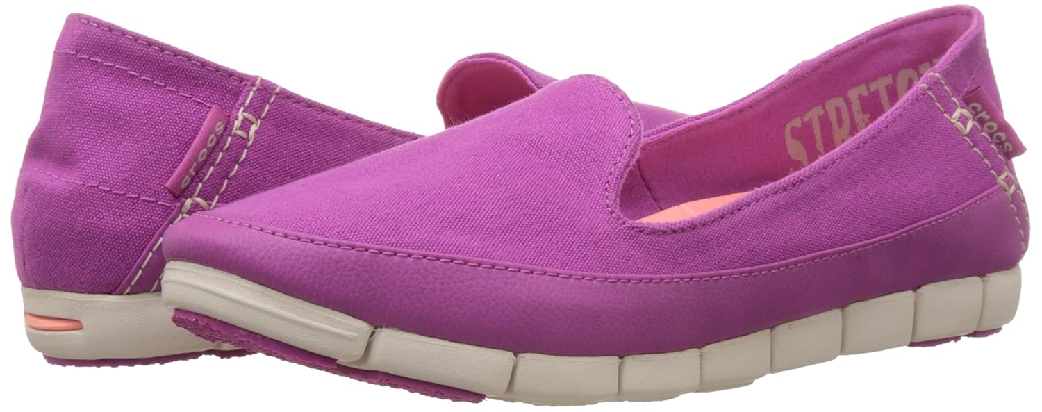 crocs women's stretch sole skimmer w canvas loafers and mocassins
