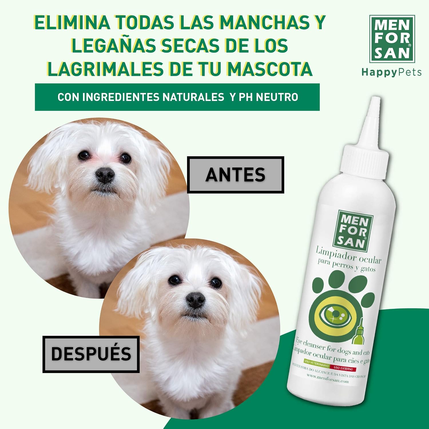 Menforsan - Eye Cleanser for dogs and cats, Gold - Image 4