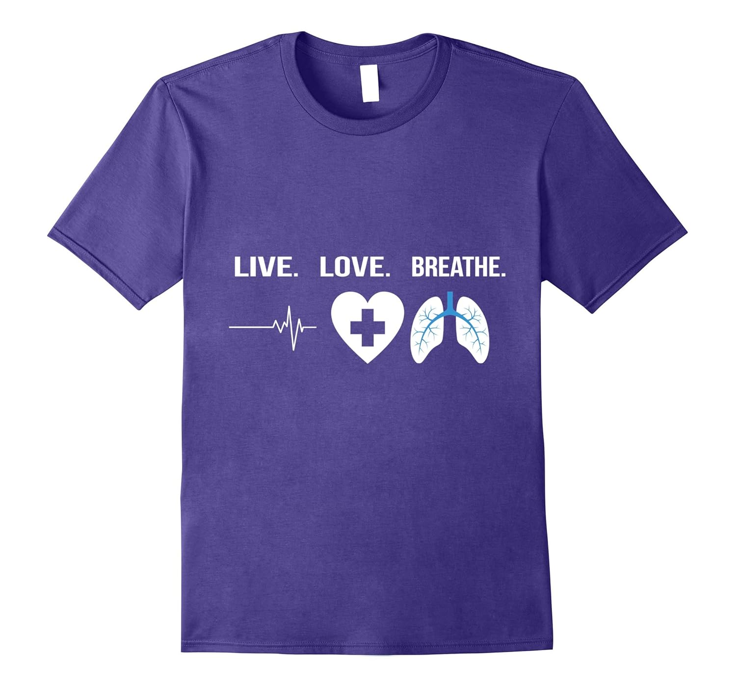 Respiratory Therapist T Shirt Pulmonologist Purple-tovacu