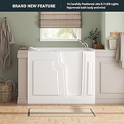FerdY Floridian 55" x 33" Walk-in Whirlpool Bathtub