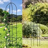 Crystals Garden Obelisk for Climbing Plants 1.9m Tall Metal Trellis view 5
