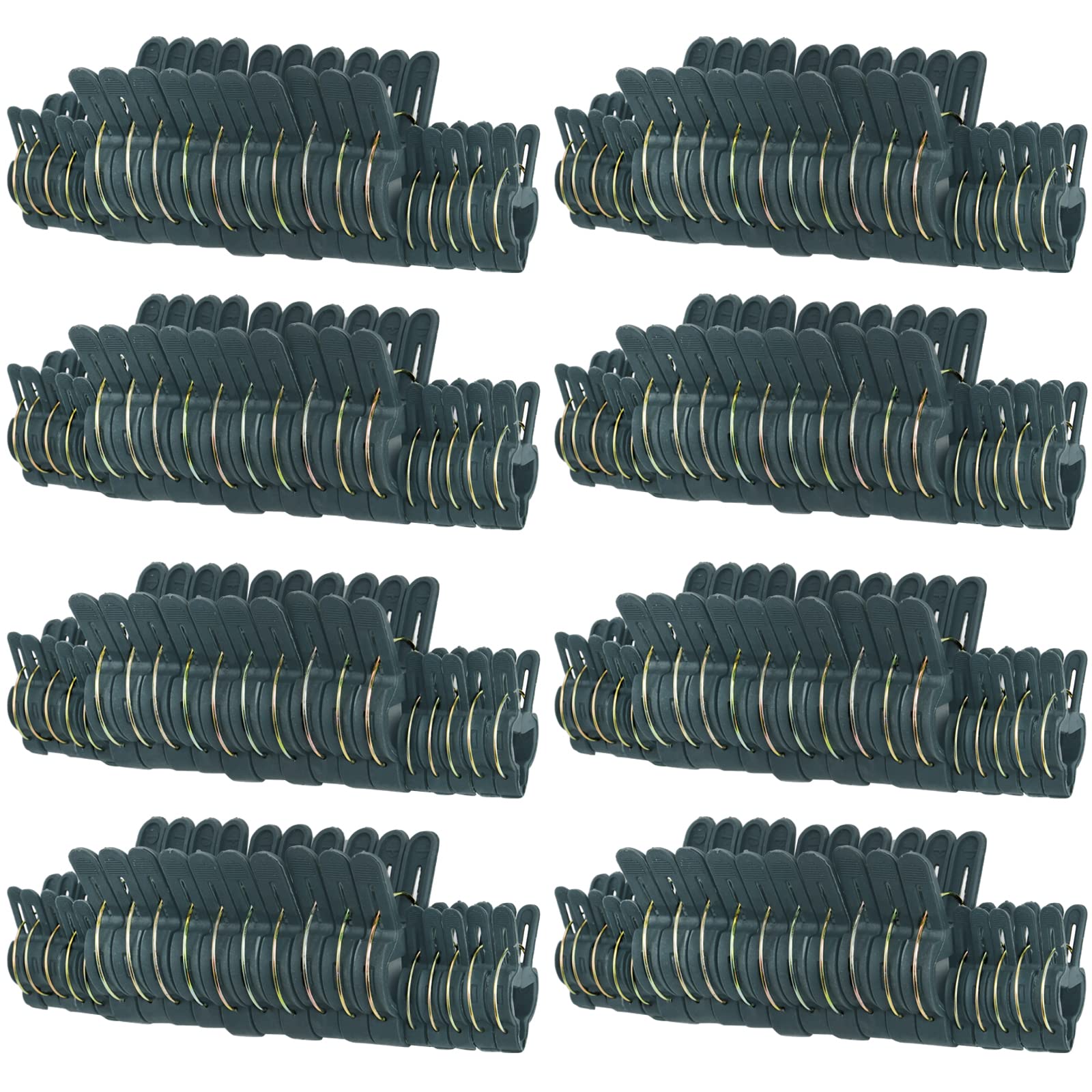 Fasmov 160 Piece Efficient Gardening Plant & Flower Spring Clips - for Supporting or Straightening Plant Stems, Stalks, and Vines