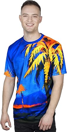 camisas neon para hombres