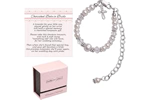 Cherished Moments Babe to Bride Keepsake Cross Bracelet Baptism Gift for Infant Newborn Baby Girl in Sterling Silver with Cultured Pearls