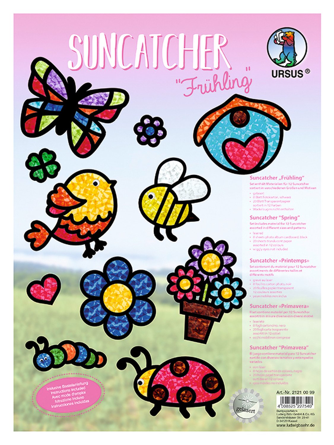 Ursus 21210099 Window Suncatcher Craft Set Spring