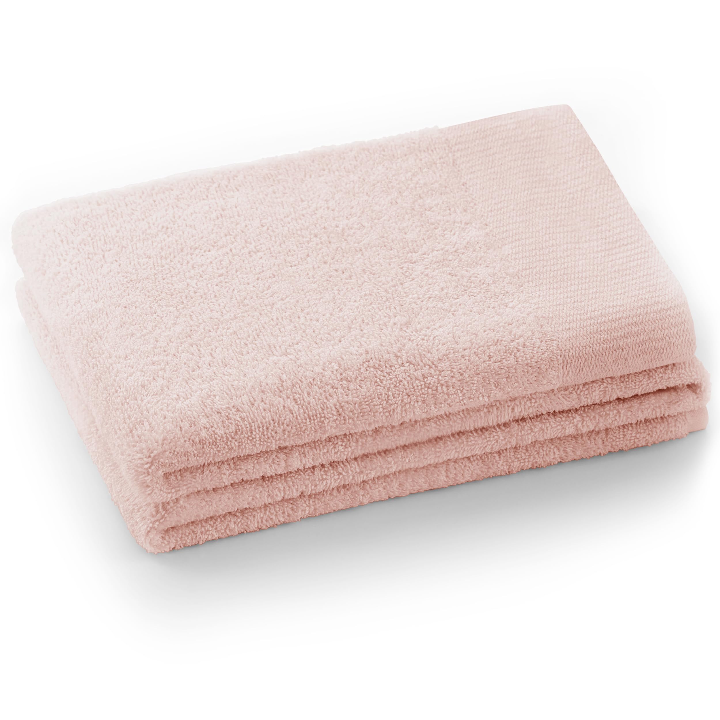AmeliaHome 70x140 cm Bath Towel 100% Cotton Absorbent Powder Pink Amari