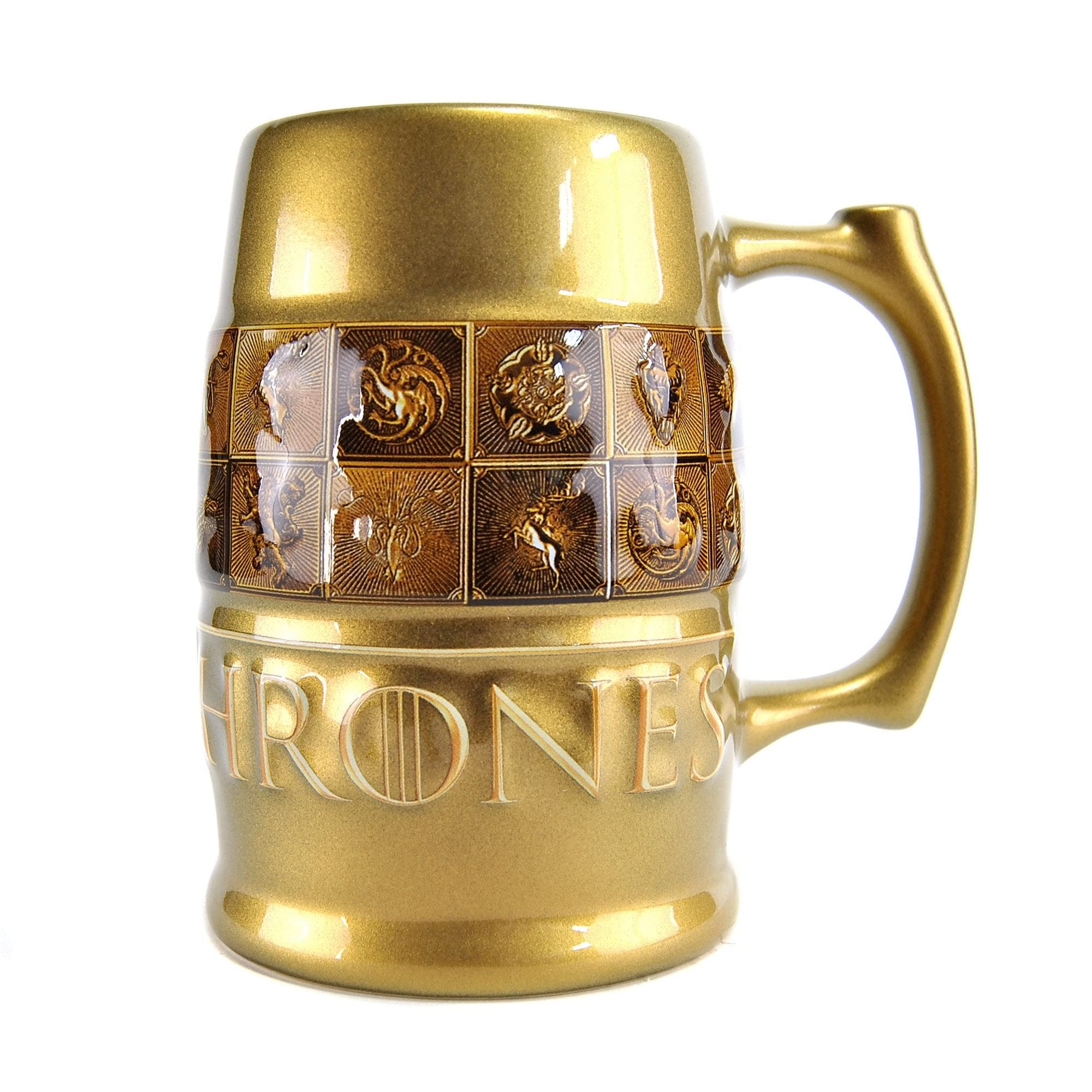 Game of Thrones Tankard - Galaxic Glaze Sigils,Gold,black,600ml