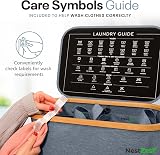 Nest Zest 100L Double Laundry Basket with Lid 2 Compartments Grey view 6