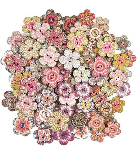 Boutons En Forme De Cœur, 200 Boutons De Couture En Forme De Cœur Au