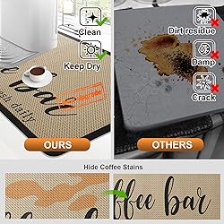 Dish Drying Mats for Kitchen Counter, Waterproof