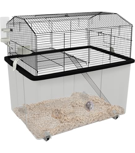 SAVIC Ambiente Animal Cage with Hay Rack, Small, 100 x 50 x 43 cm