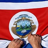 Anley Rip-Proof Double Sided 3-Ply Costa Rica Flag 3x5 Foot - Vivid Color, Canvas Header and Wrinkle Resistant - The Strongest, Longest Lasting the Republic of Costa Rica Flags 3X5 Ft