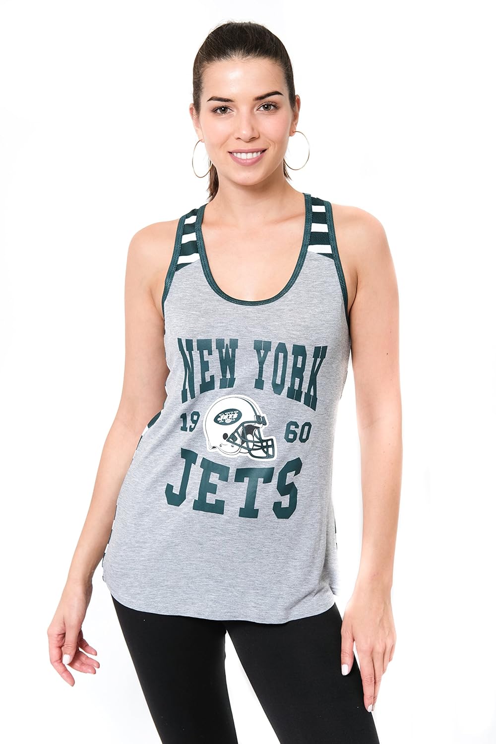 Team Color XLarge NFL New York Jets Ultra Game Womens MESH RACERBACK TANK Clothing Jerseys