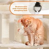 Yaheetech 158cm Multi-Level Cat Tree Beige with Condos Perches Hammock view 6