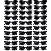 Eyegla Black Sunglasses Bulk Cat Eye Sunglasses Party Favor 1950s Inspired Glasses Set