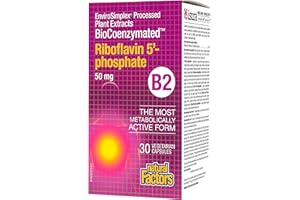 Natural Factors Biocoenzymated Riboflavin 5'-phosphate B2 50 mg 30 Vegan Caps