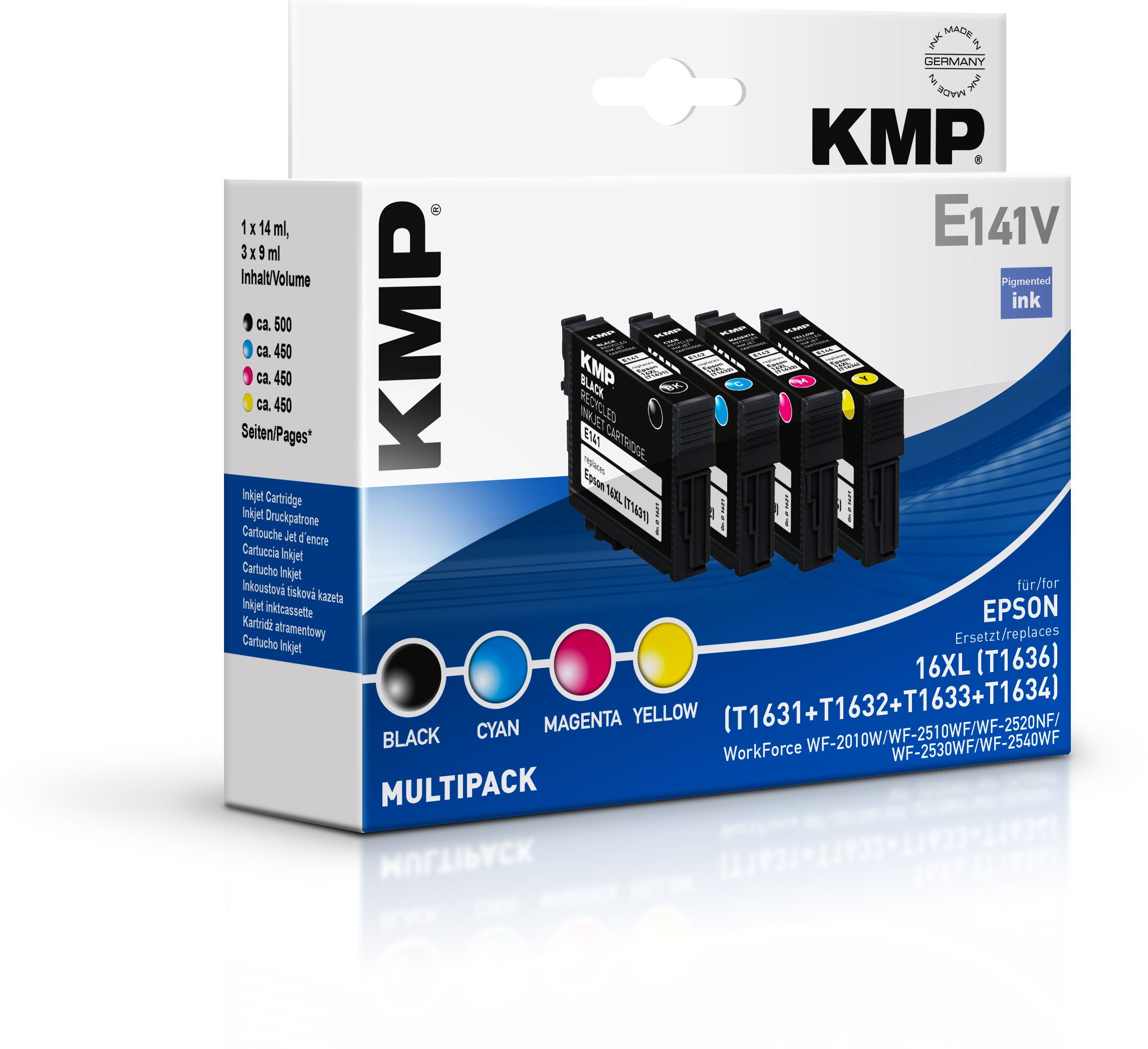 KMP E141 V Epson Ink Cartridge Replaces T1636-16XL (Black / cyan / magenta / Yellow