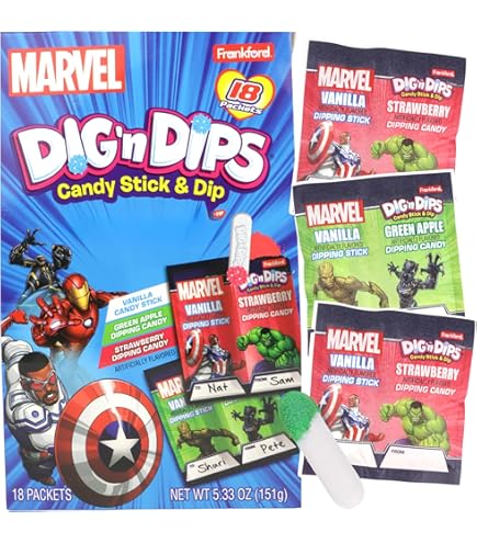 Amazon.com: Disney Dig N Dips Box, Birthday Party Favor Candy