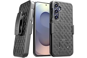 ROME TECH for Samsung Galaxy S25 Case with Belt Clip Holster, Kickstand Slim Cover Phone Case for Galaxy S25 - Black