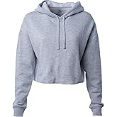 Global Blank Women's Crop Hoodie Long Sleeve Crop Top Sweatshirt with Hood for Women