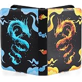 VERIDRAX Card Binder &ndash; 9 Pocket Trading Card Binder &ndash; 900 Card Zipper Album with 50 Double Sided Sleeves, PU Leather Collector Case for Standard 2.5 &times; 3.5 in Game &amp; Sports Cards