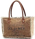 CLA Bags Sel De Mer Upcycled Canvas Small Handbag