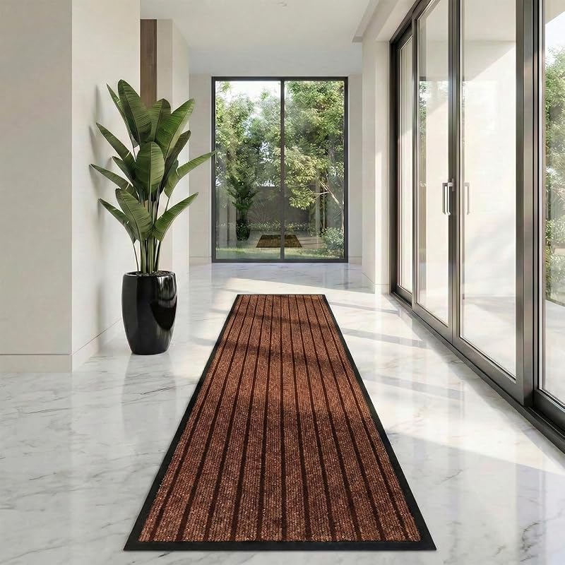 Cozy Haven Rubber Runner Rug 60x180 cm Indoor Outdoor Non-Slip Dirt Trapper
