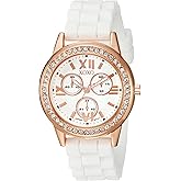 Accutime XOXO Women's XO8081 Analog Display Japanese Quartz White Watch