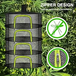 4 Layer Herb Drying Rack, Hanging Mesh
