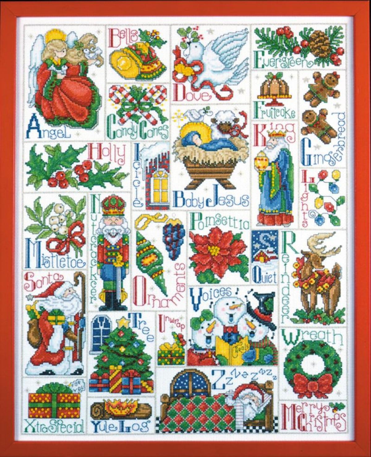 Design Works Christmas ABC Sampler (5458) Counted Cross