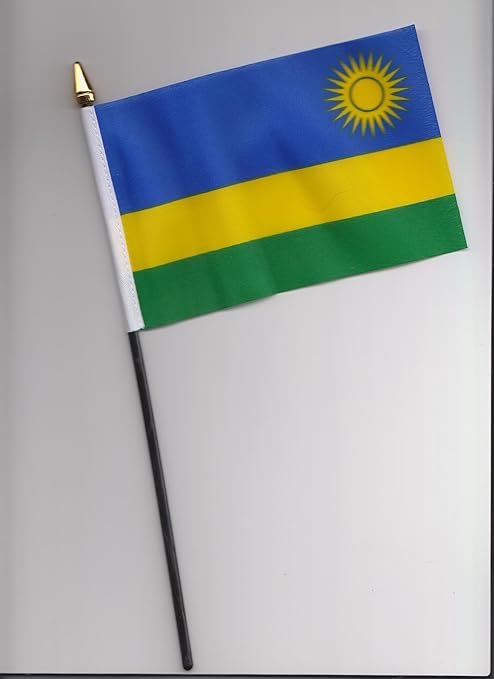 1000 Flags Ruanda Bandiera A Mano 25 Cm Amazon It Giardino E Giardinaggio