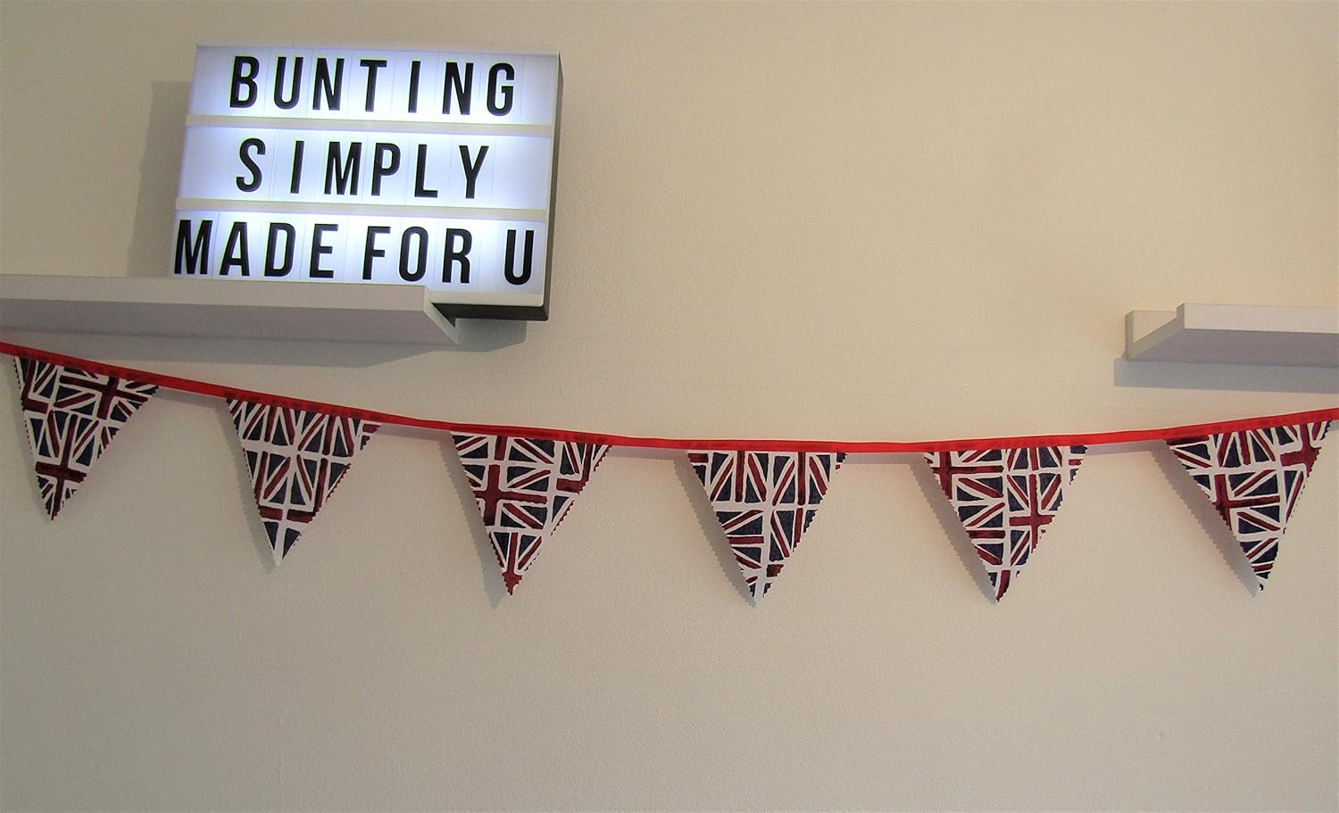 Union Jack bunting VE day Remembrance decoration 1940's Royal party