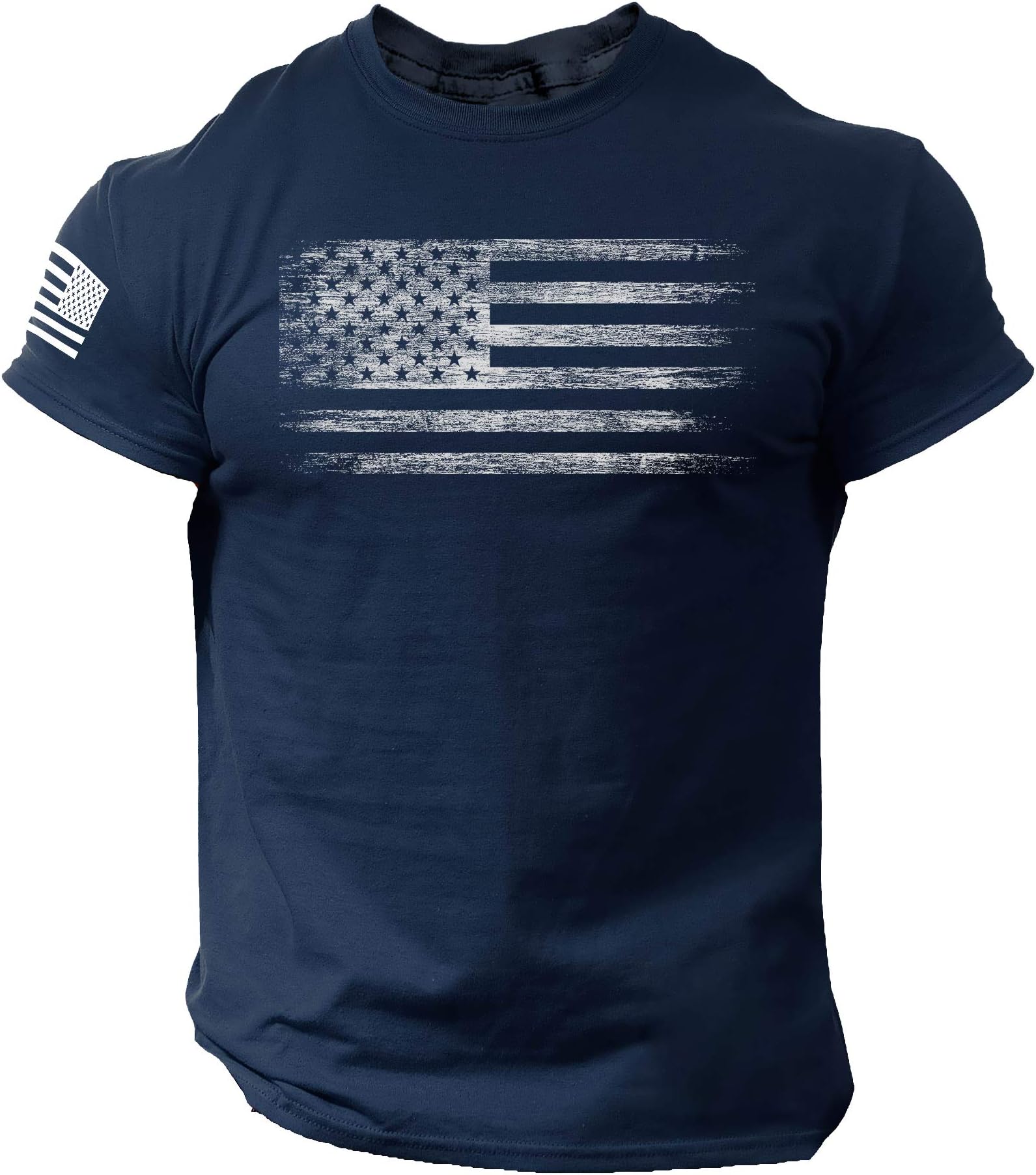 Distressed American Flag Men T Shirt – USA