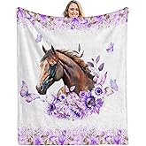 Jiaazerd Horse Blanket for Women -Throw Blanket for Couch Bed Sofa 50x60 inches