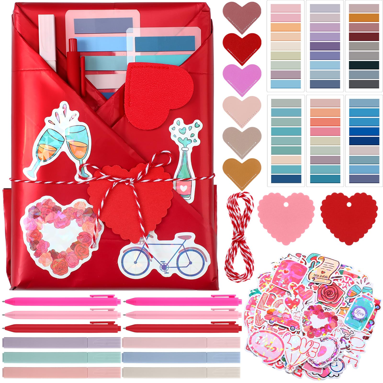 Photo 1 of **MISSING PARTS**
Lerheedi 6 Set Valentine's Day Blind Date with a Book Gift Box Supplies Excluding Books Bulk Leather Bookmarks Stickers Kraft Tags Pens Wrapping Papers Bookish Librarian Readers Book Lovers Club Gifts