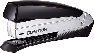 Inspire Premium Spring-Powered Desktop Stapler - Black/Silver (1433)
