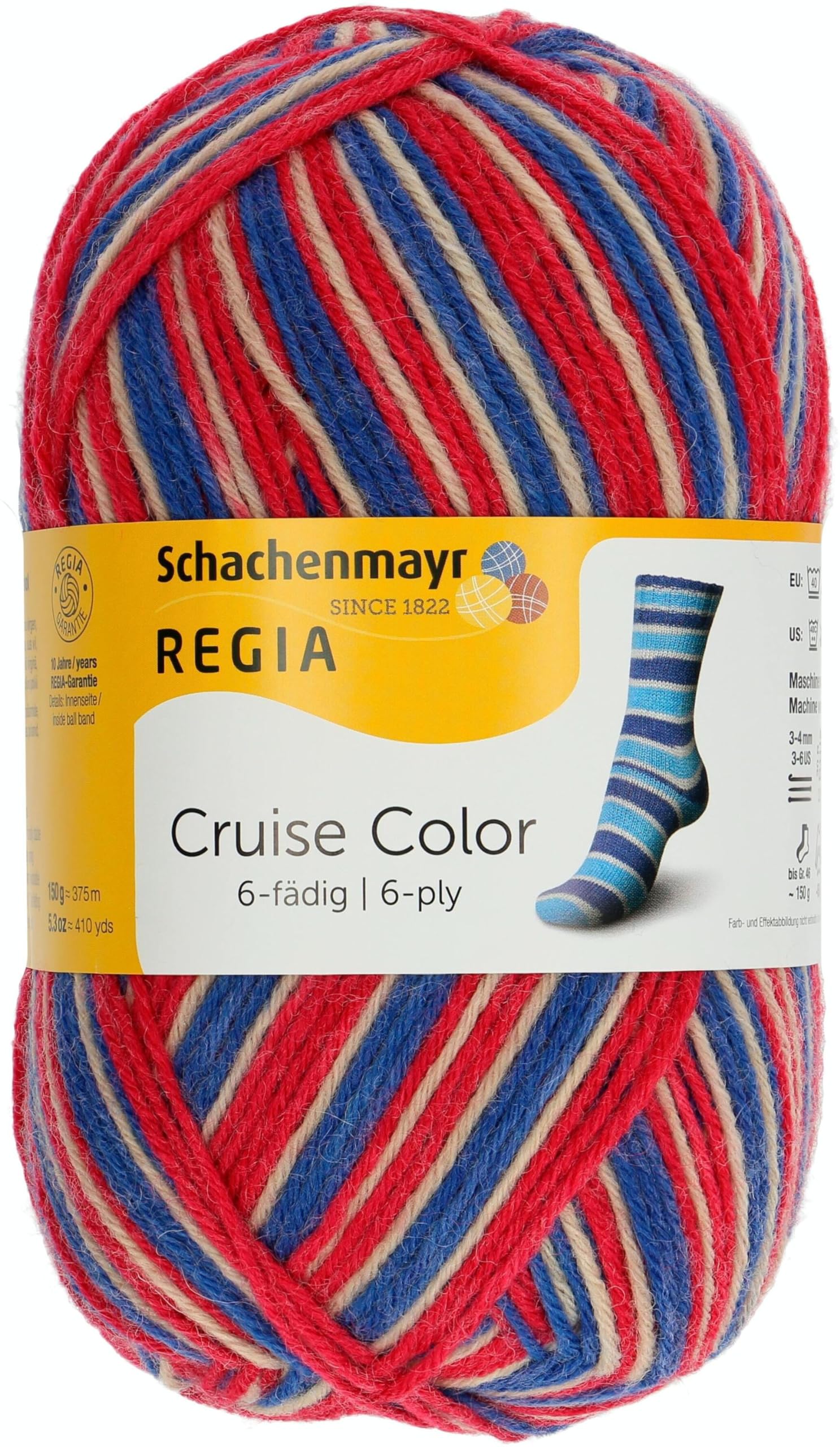 Regia Schachenmayr 6-Ply Colour, 150 g Deck Hand Knitting Yarn