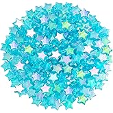 OIIKI 200 PCS Acrylic Star Shape Beads, Star Shape Charming Beads, Acrylic 11mm Beads for DIY Jewelry Craft Making Necklace Bracelet Supplies - Blue