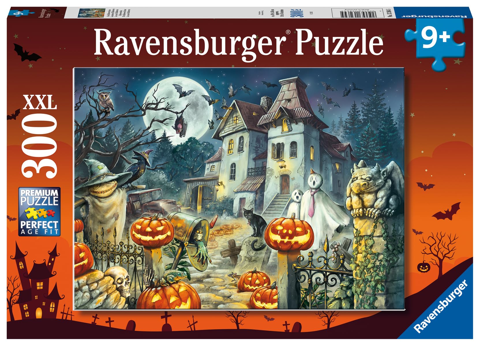 Ravensburger Halloween House 300 XXL Piece Jigsaw Puzzle for Kids - 13264 - Every Piece is Unique, Pieces Fit Together Perfectly