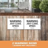 EarlyGrow Fence Wall Spikes 30-Pack Brown Made in UK Anti-Climb Deterrent view 7