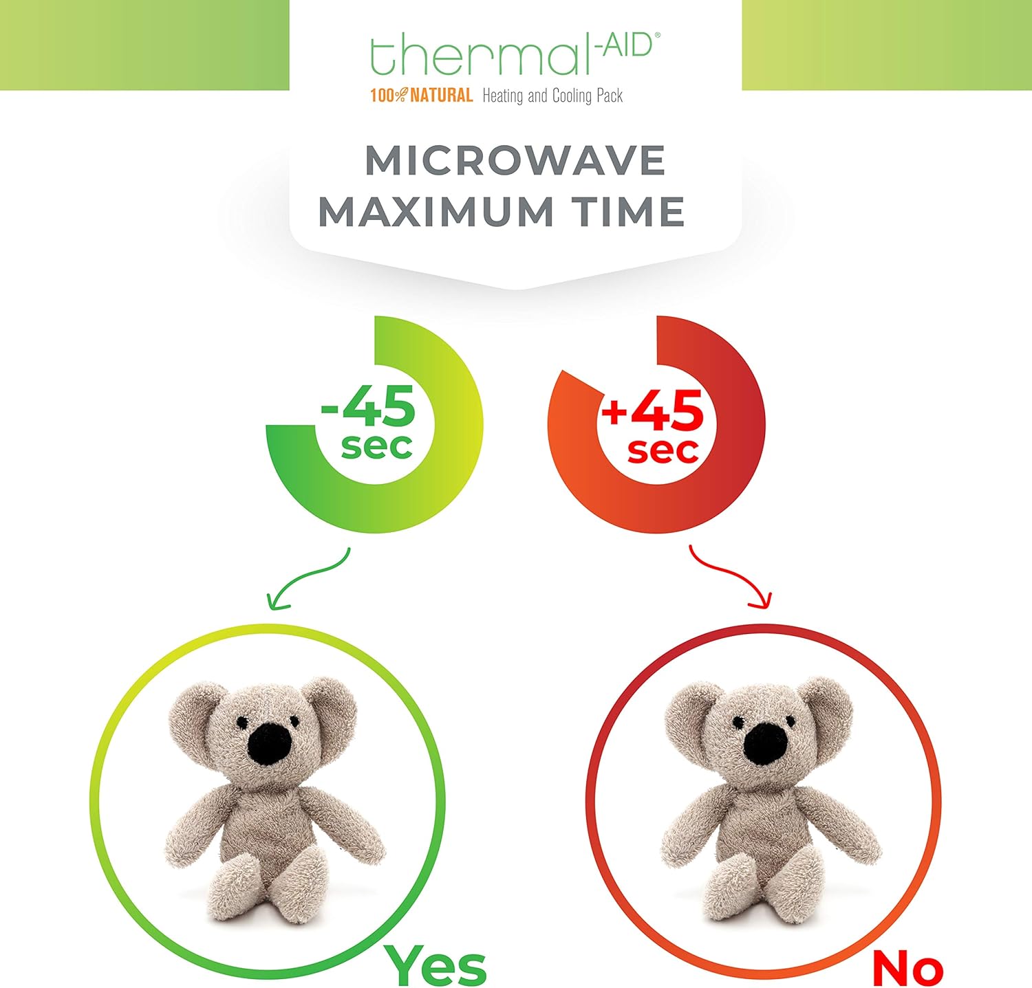 Thermal-Aid Zoo — Mini Baxter Bunny — Kids Hot and Cold Pain Relief Heating Pad Microwavable Stuffed Animal and Cooling Pad — Easy Wash, Natural Sleep Aid — Pregnancy Must-Haves for Baby First Aid Kit: Health & Personal Care