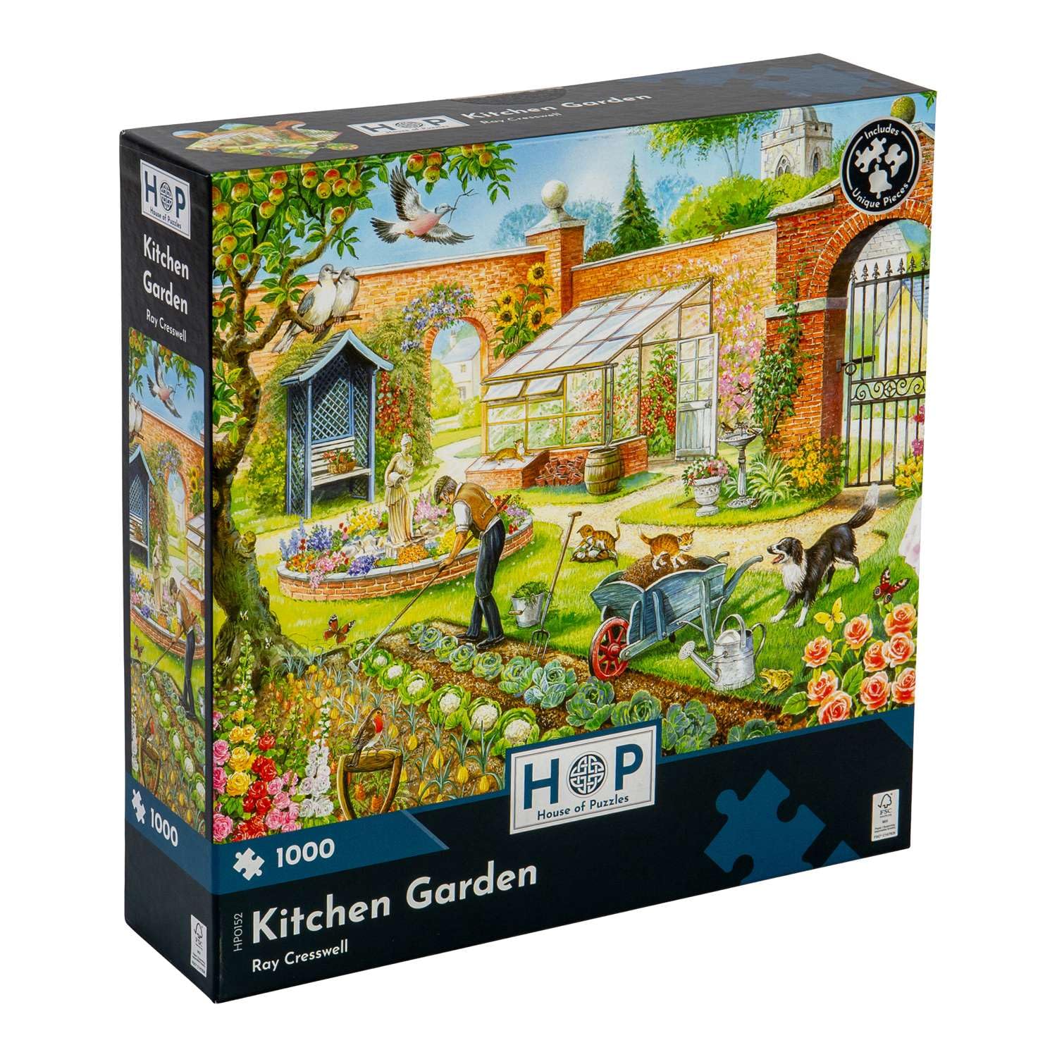 The House of Puzzles - Kitchen Garden Jigsaw - 1000 Piece Jigsaws For Adults, Artist Illustrated, Scenic Landscape, Deluxe Puzzle Gifts — image 1
