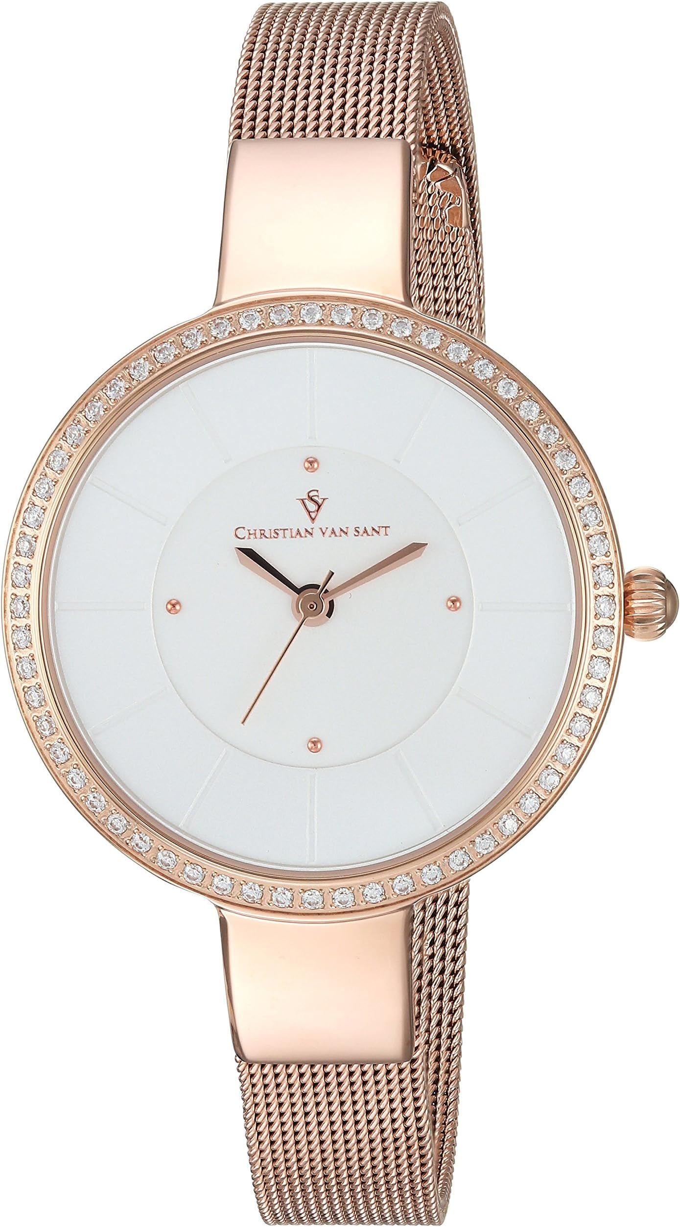 Christian Van SantWomen's Analog Quartz Watch with Stainless-Steel Strap CV0221