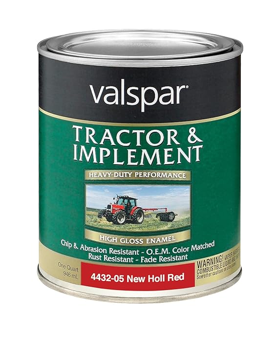 Valspar 443205 Holland Red Tractor Implement Paint 1 Quart Amazon