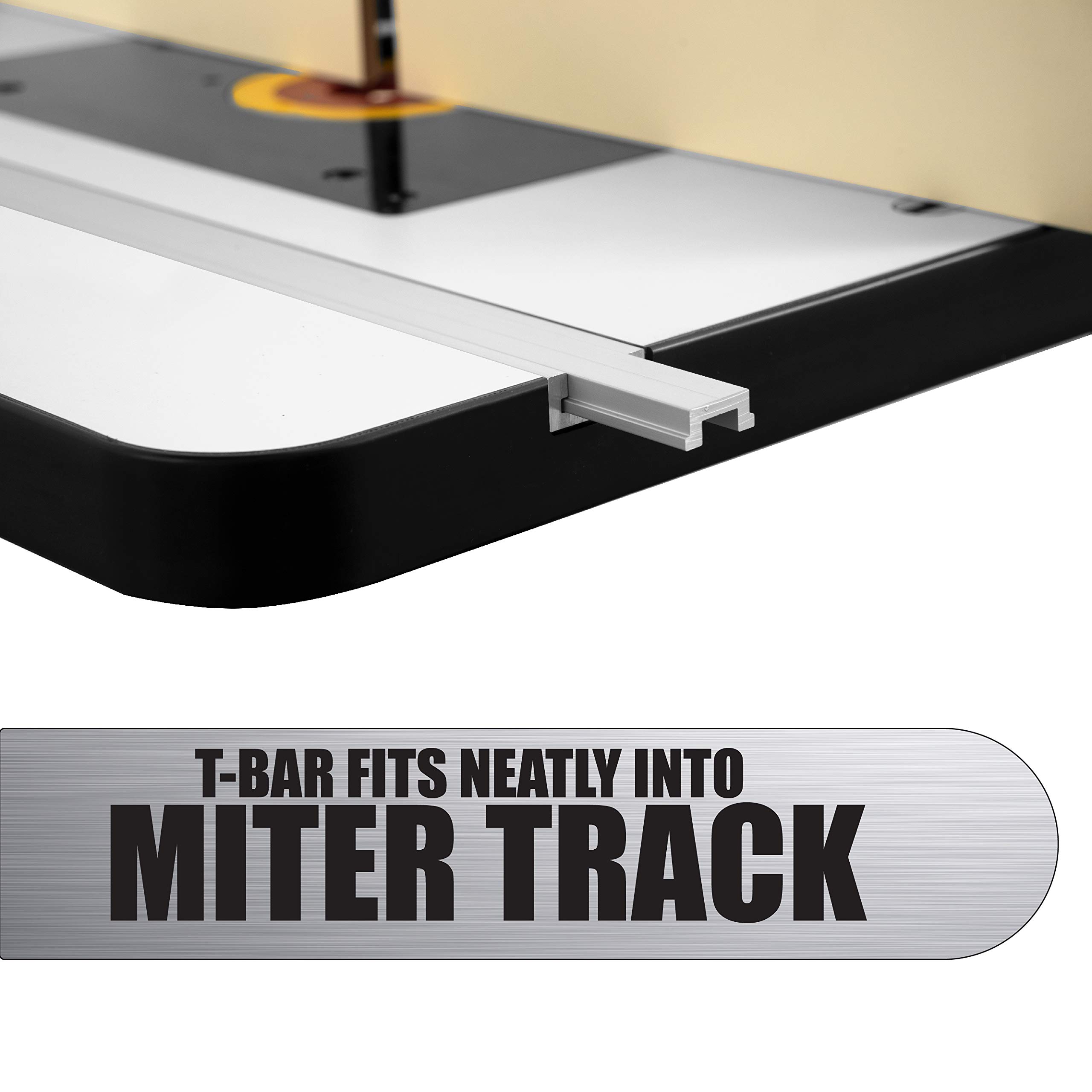 Anodized Aluminum Miter T Track w/TBar Rail for Jigs Fixtures Sleds