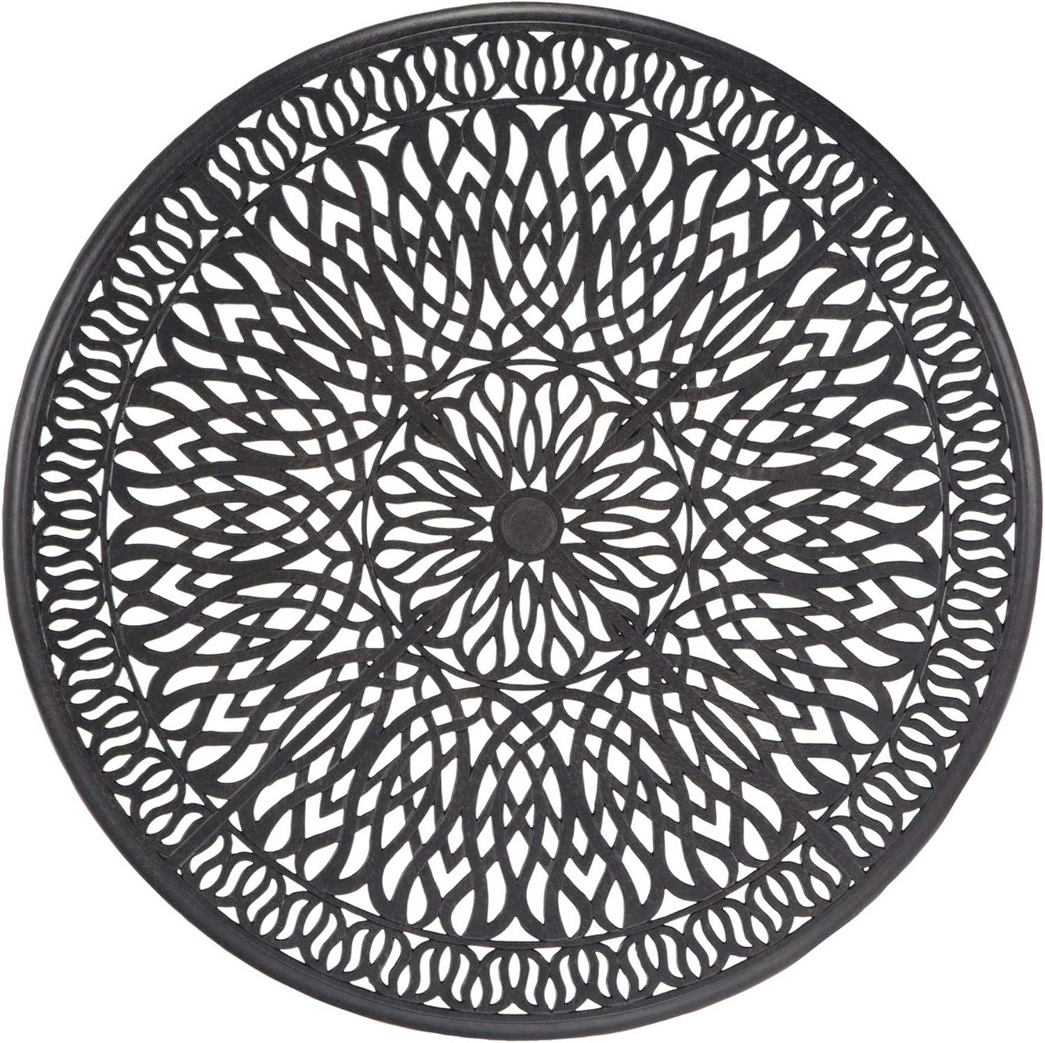 homestyles 6658-32 Outdoor Dining Table, 48Lx48Dx29H, Grey : Garden & Outdoor