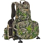 TIDEWE Turkey Vest with Seat, Hunting Vest with Game Pouch and Kickstand, Strut Camo Turkey Hunting Clothes for Men Women