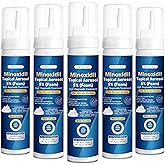 5% Minoxidil Foam 5 PCS for Men - Infused with Biotin, Hair Regrowth Treatment for Longer, Fuller Hair and Beard (5-6 Month Supply)
