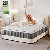 QUYNTRIXION Full Size Mattress, 12 Inch Full Hybrid Mattress in a Box with Memory Foam &amp; Pocket Springs, Full Mattress for Pressure Relief &amp; Motion Isolation, Cooling Airflow, Medium-Soft Comfort