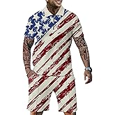 LUYCBS Mens Track Suits 2 Piece Sets Short Sleeve Sweatsuit Outfits 1/4 Zip Mens Athletic Jogging Outfits Summer Mens Outfits